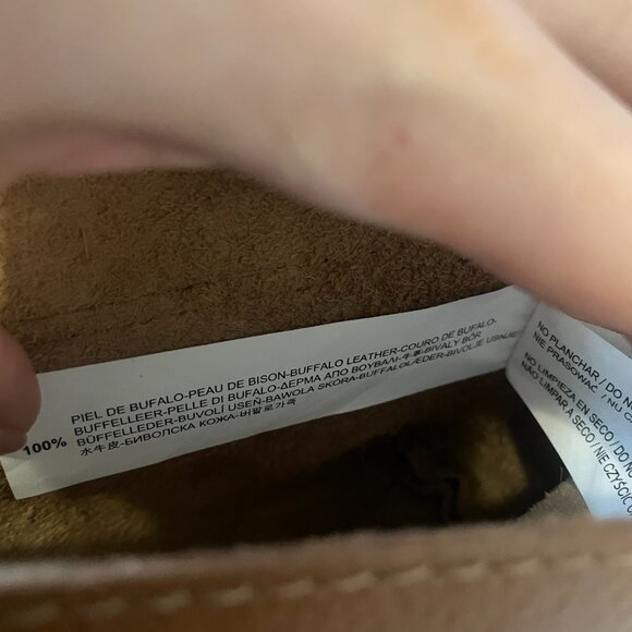 Zara Buffalo Leather Brown Crossbody Bag Boho Classic Fall Autumn Neutral - Picture 11 of 13